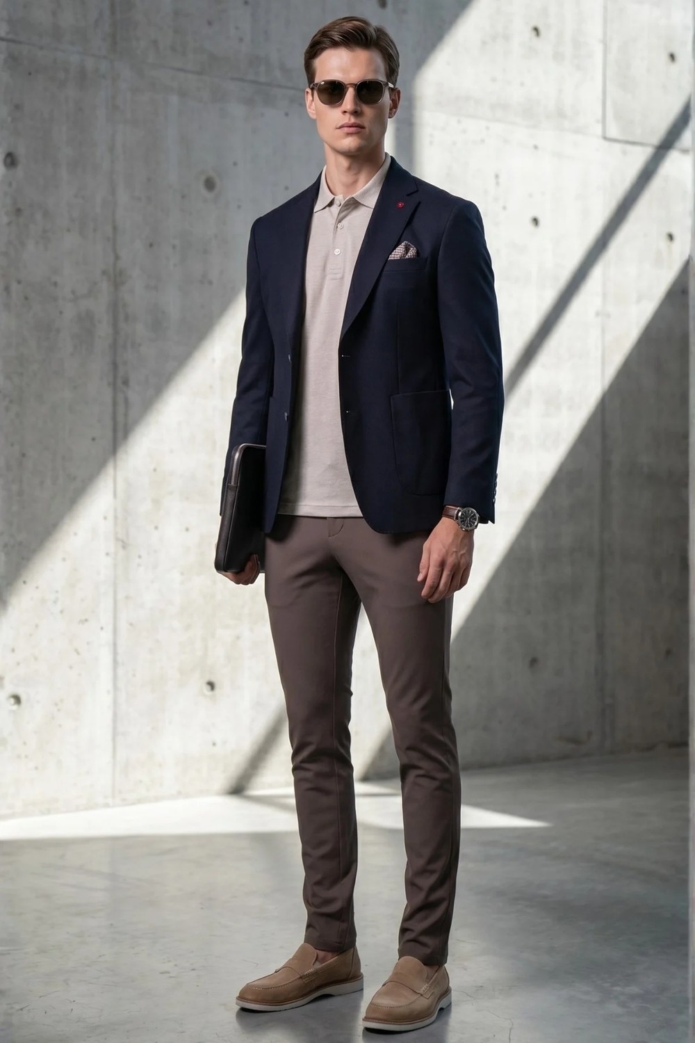 İmza Camel 6 Drop Slim Fit Pamuklu Ceket 1002260126
