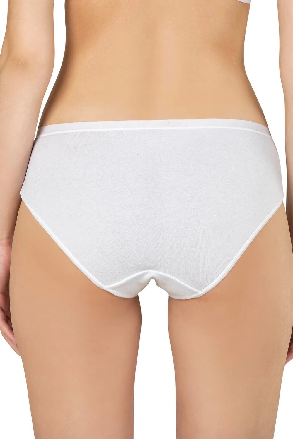 Özkan Underwear Özkan 26800 Kadın 3'lü Paket Pamuklu Büyük Beden Aralığı Esnek Yüksek Bel Battal Boy Bato Külot görsel 6