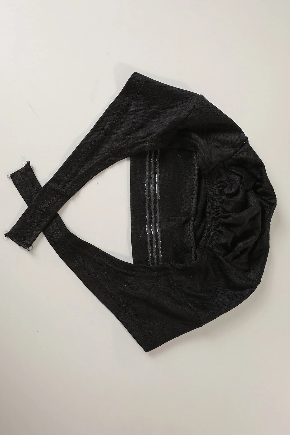 Melodi Scarf Tesettür Silikonlu Kaymaz Bone - Likralı Bağlamalı Bone - Sıkmayan Rahat Nefes Alan Kumaş Beyaz görsel 5