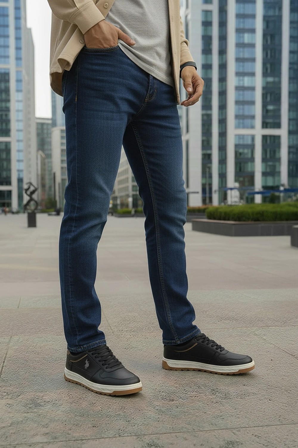 U.S. Polo Assn. Belo 5pr Siyah Erkek Sneaker görsel 2