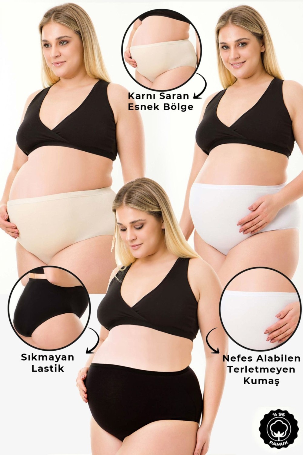 Parlingerie 7li Hamile Hastane Seti görsel 6