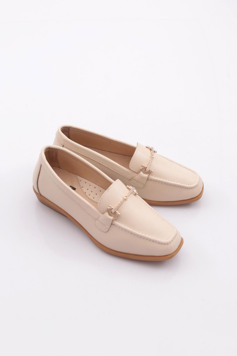 DGN 3102 Kadın Aksesuarlı Loafer Ayakkabı görsel 2