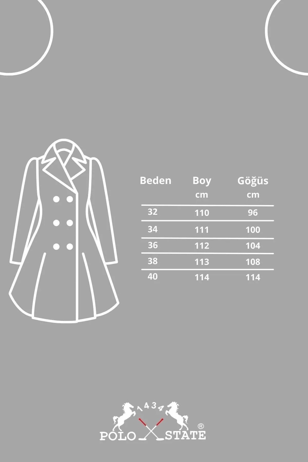 Polo State Kadın Kruvaze Yaka Trençkot Mavi görsel 6