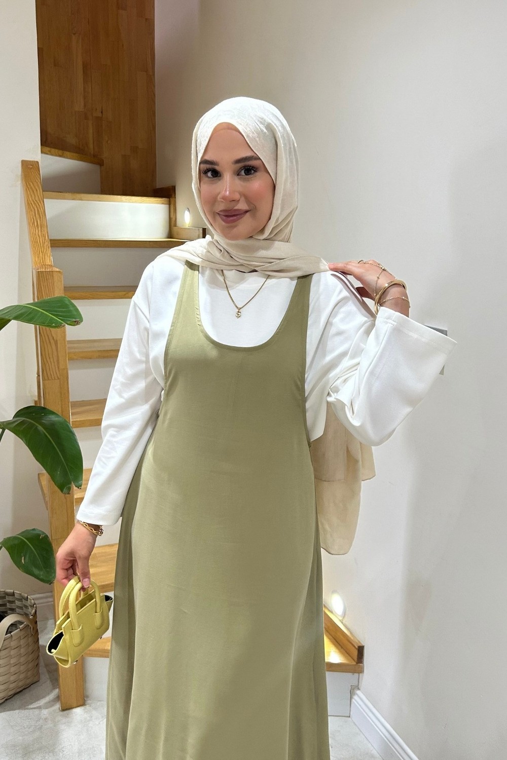 Salisburys Molly Nelly Kadın Modal Yazlık Salopet Tulum Takım görsel 7