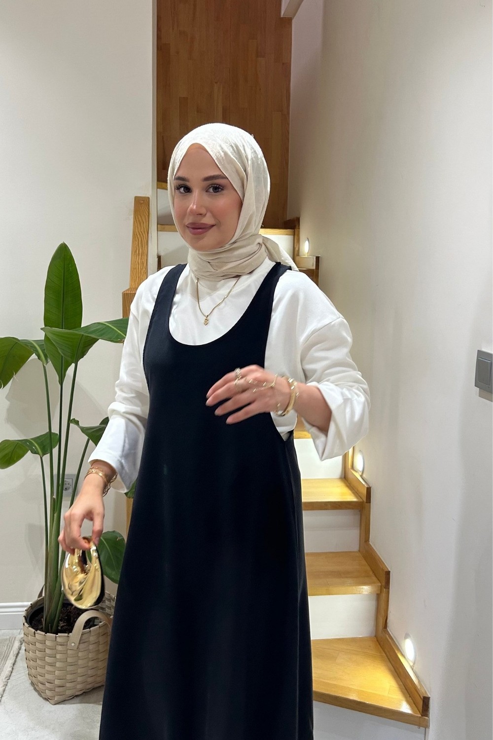 Salisburys Molly Nelly Kadın Modal Yazlık Salopet Tulum Takım görsel 5