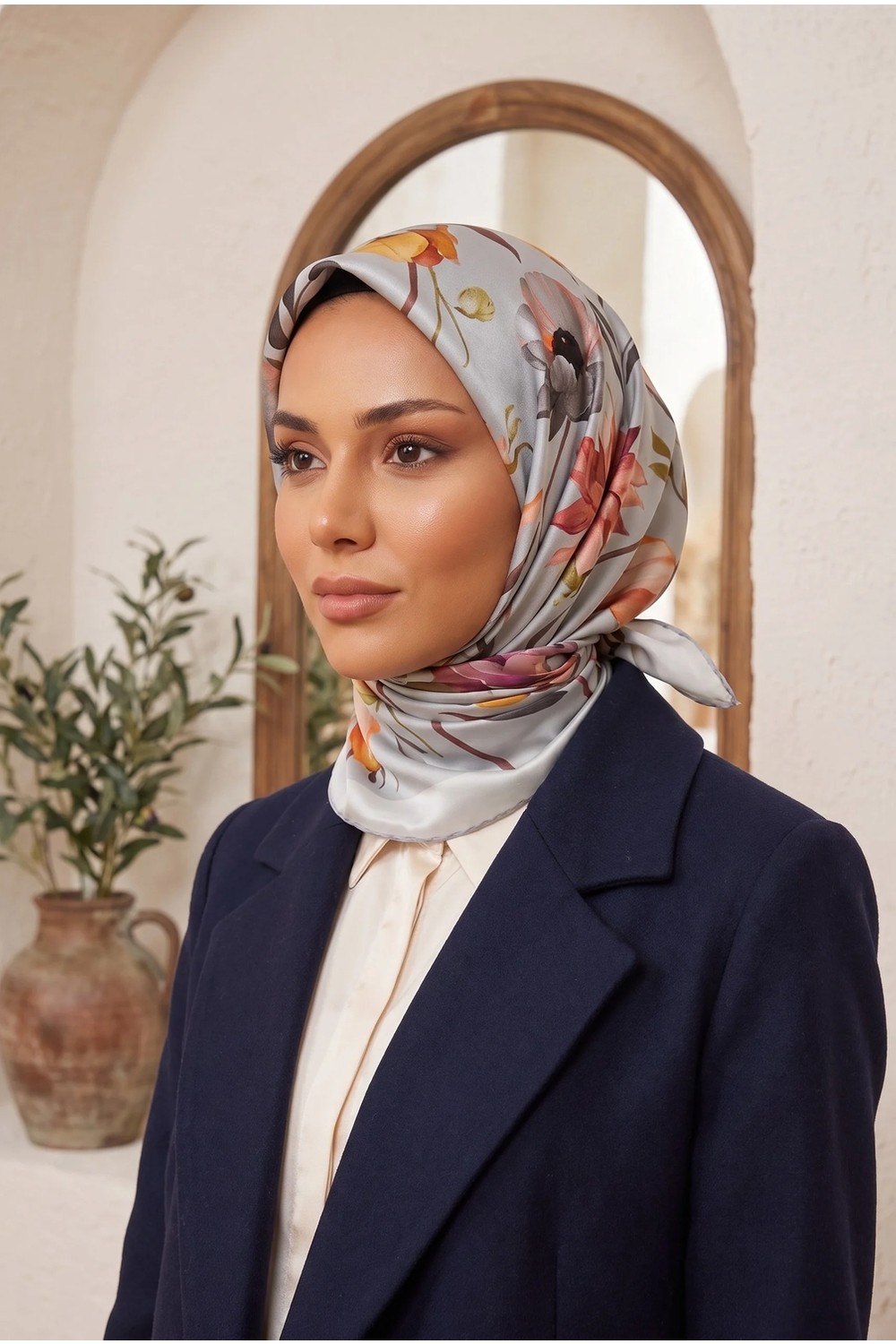Armine Sport Twill Eşarp - 8740-32 Oranj görsel 8