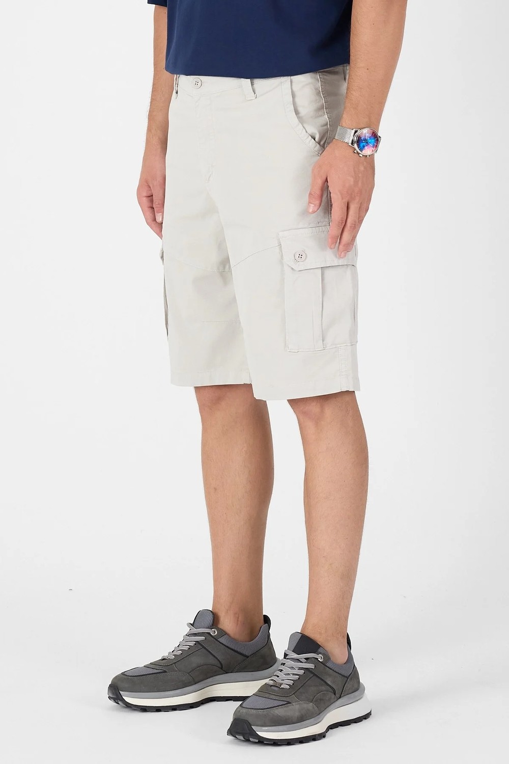 twentyfive25 Erkek Regular Fit Kargo Cepli Şort Kapri görsel 2