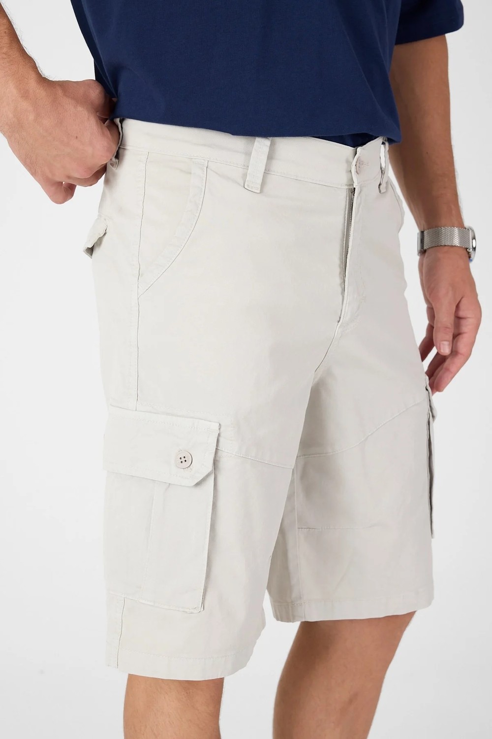 twentyfive25 Erkek Regular Fit Kargo Cepli Şort Kapri görsel 8
