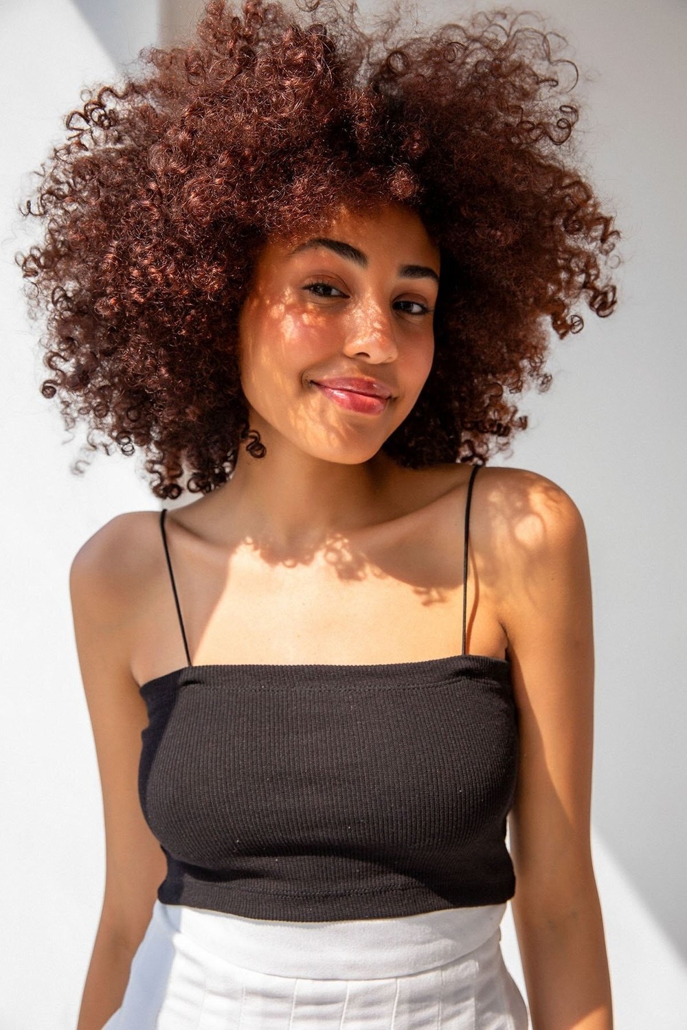 la & vetta Siyah Ip Askılı Pamuklu Crop Top Büstiyer görsel 3