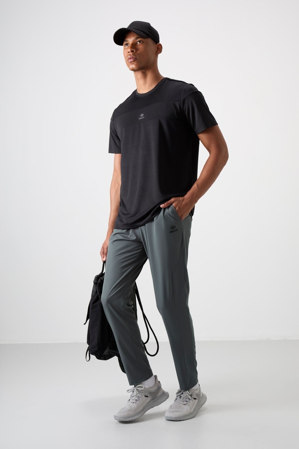Tommy Life Antrasit İnce Yumuşak Comfort Fit Erkek Eşofman Alt - 82119 görsel 6