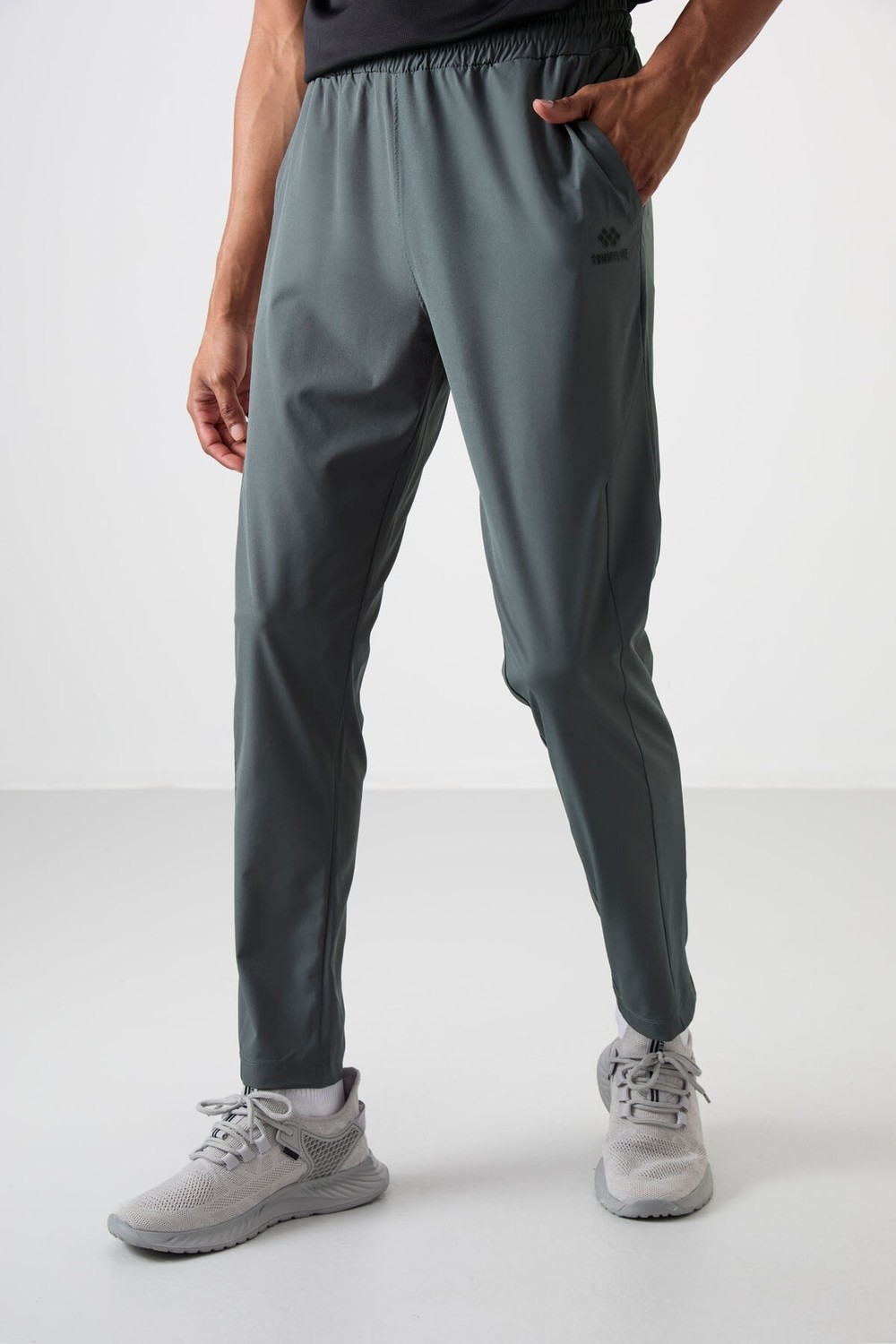 Tommy Life Antrasit İnce Yumuşak Comfort Fit Erkek Eşofman Alt - 82119 görsel 7