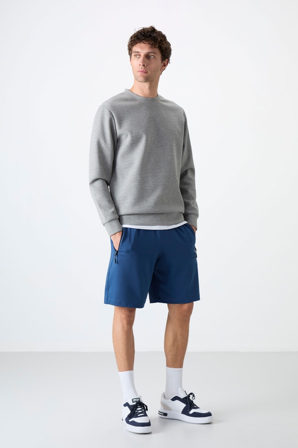 Tommy Life Fiesta Gizli Fermuar Arka Cepli Bağcıklı Standart Kalıp Erkek Şort - 81136