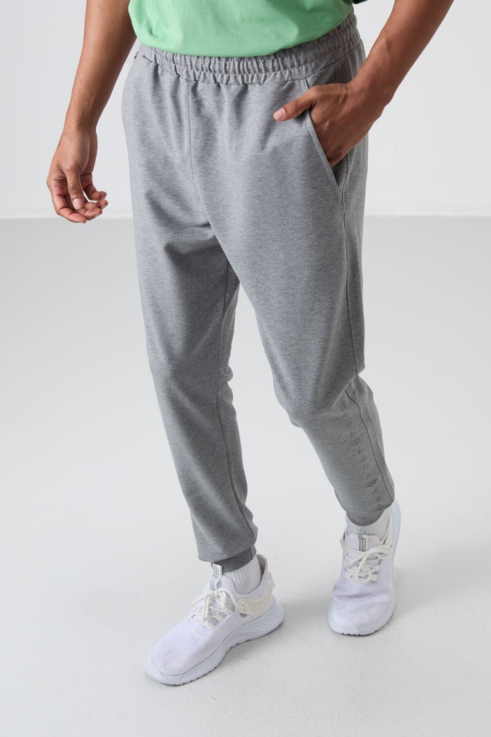 Tommy Life Haki Pamuk Yumuşak Dokulu Standart Fit Nakışlı Erkek Eşofman Alt - 82133