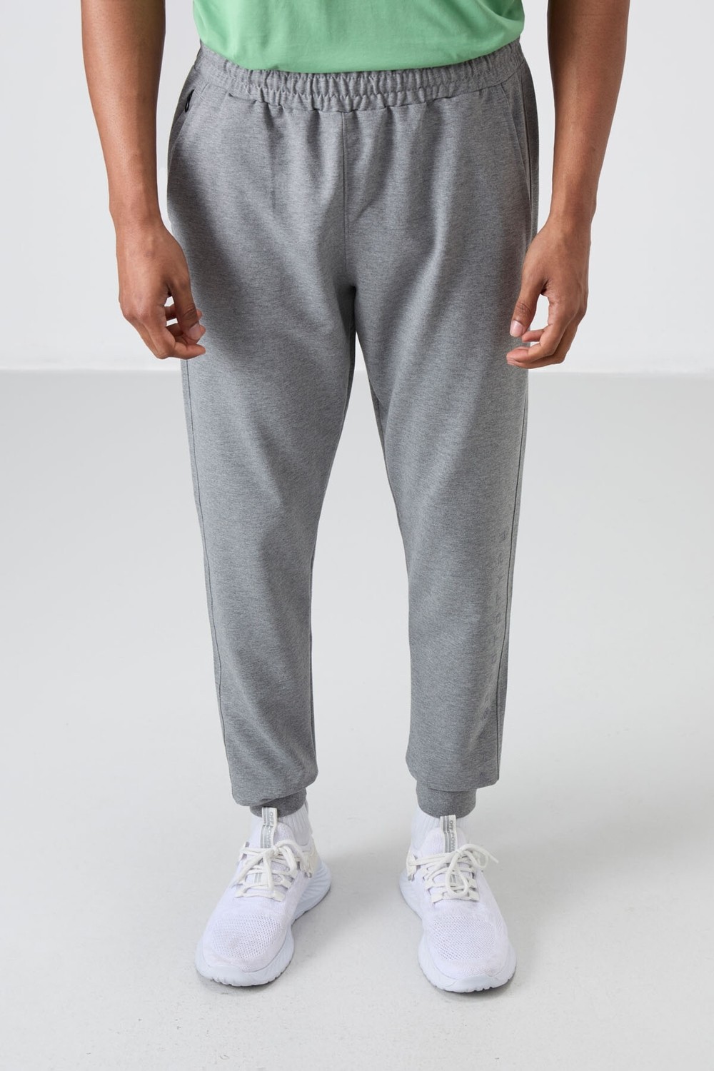 Tommy Life Haki Pamuk Yumuşak Dokulu Standart Fit Nakışlı Erkek Eşofman Alt - 82133 görsel 5