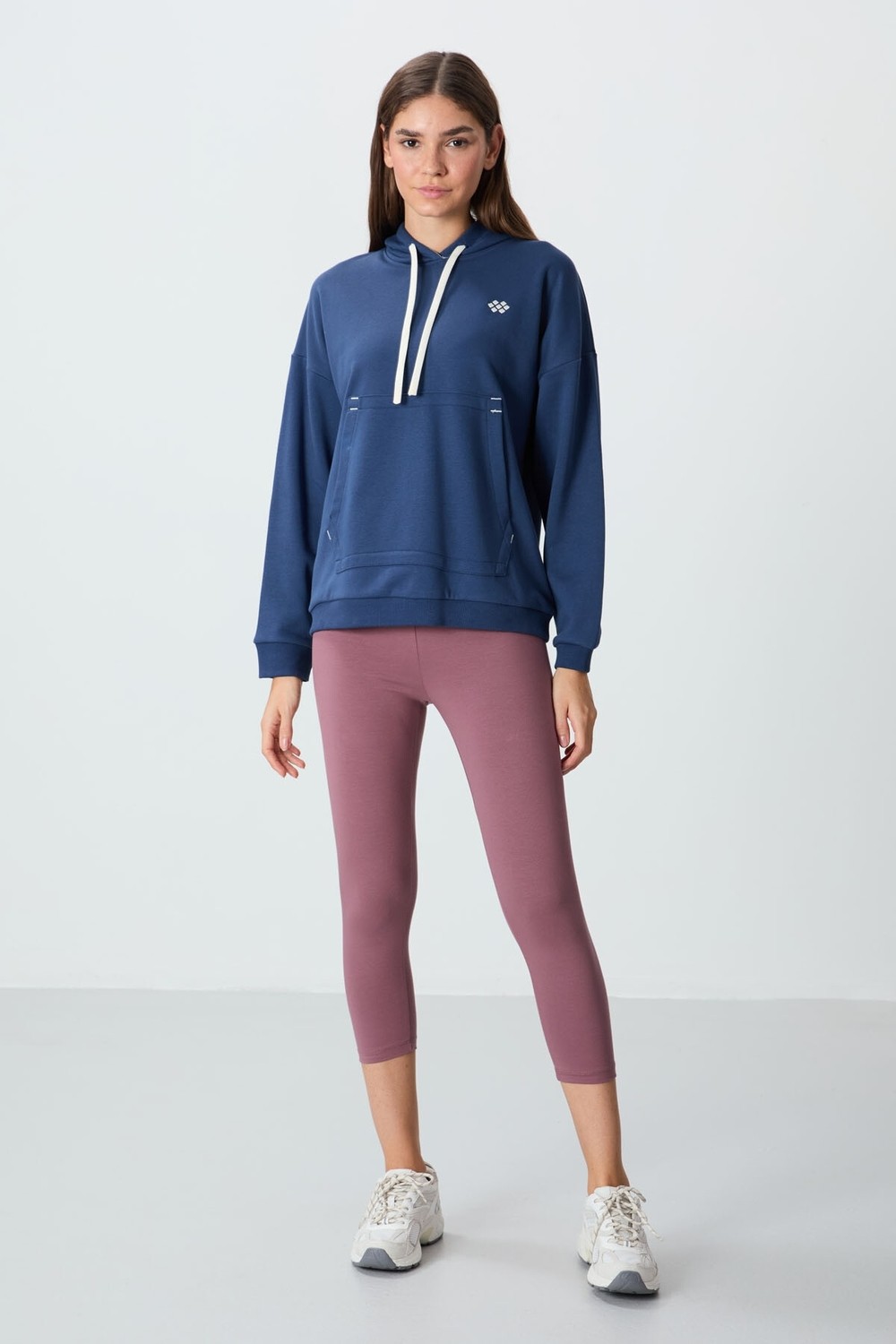 Tommy Life Siyah Yüksek Bel Slim Fit Dar Paça Kadın Kapri Tayt - 93097
