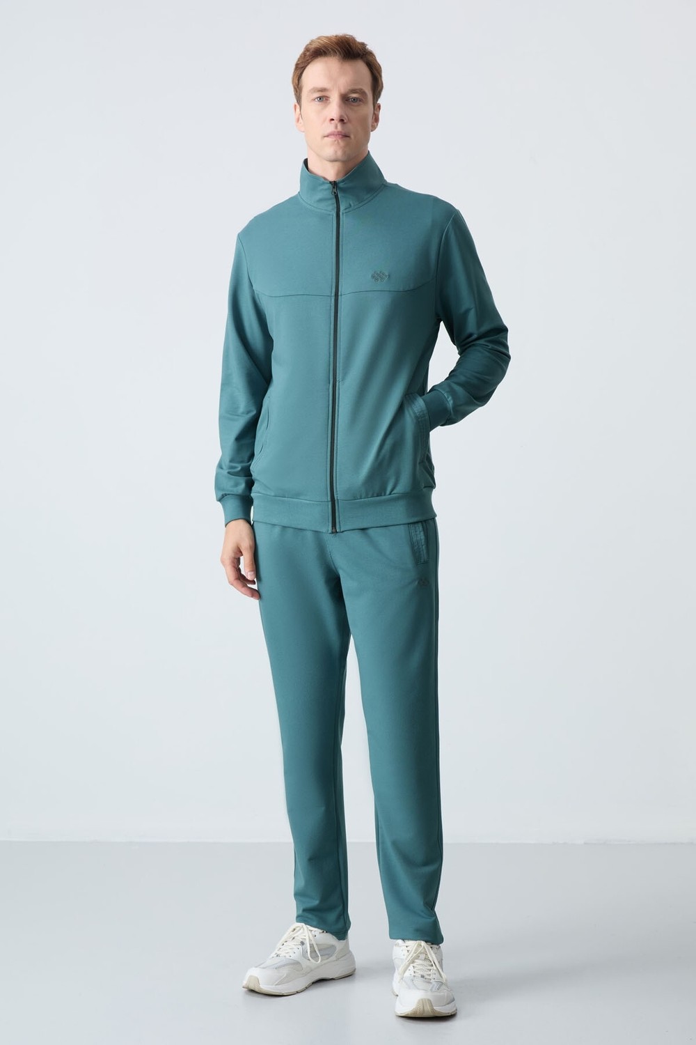 Tommy Life Haki Pamuklu Kalın Yumuşak Dokulu Comfort Fit Basic Erkek Eşofman Takım - 85260