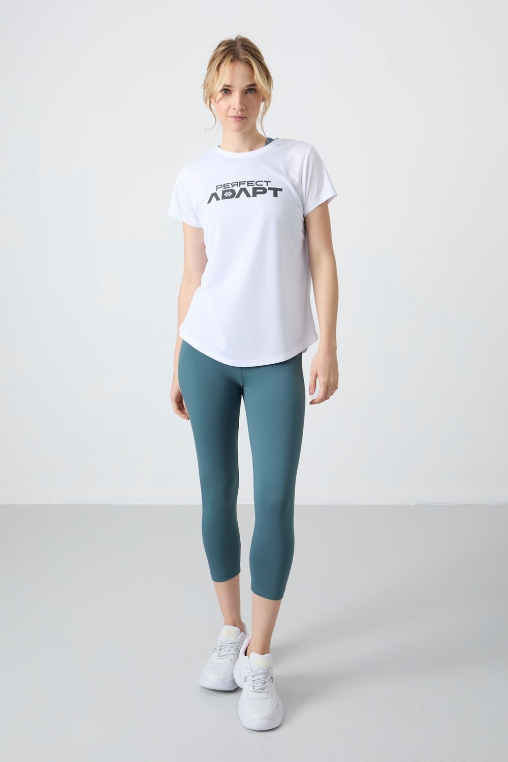 Tommy Life Kahverengi Yüksek Bel Slim Fit Dar Paça Kadın Kapri Tayt - 93097