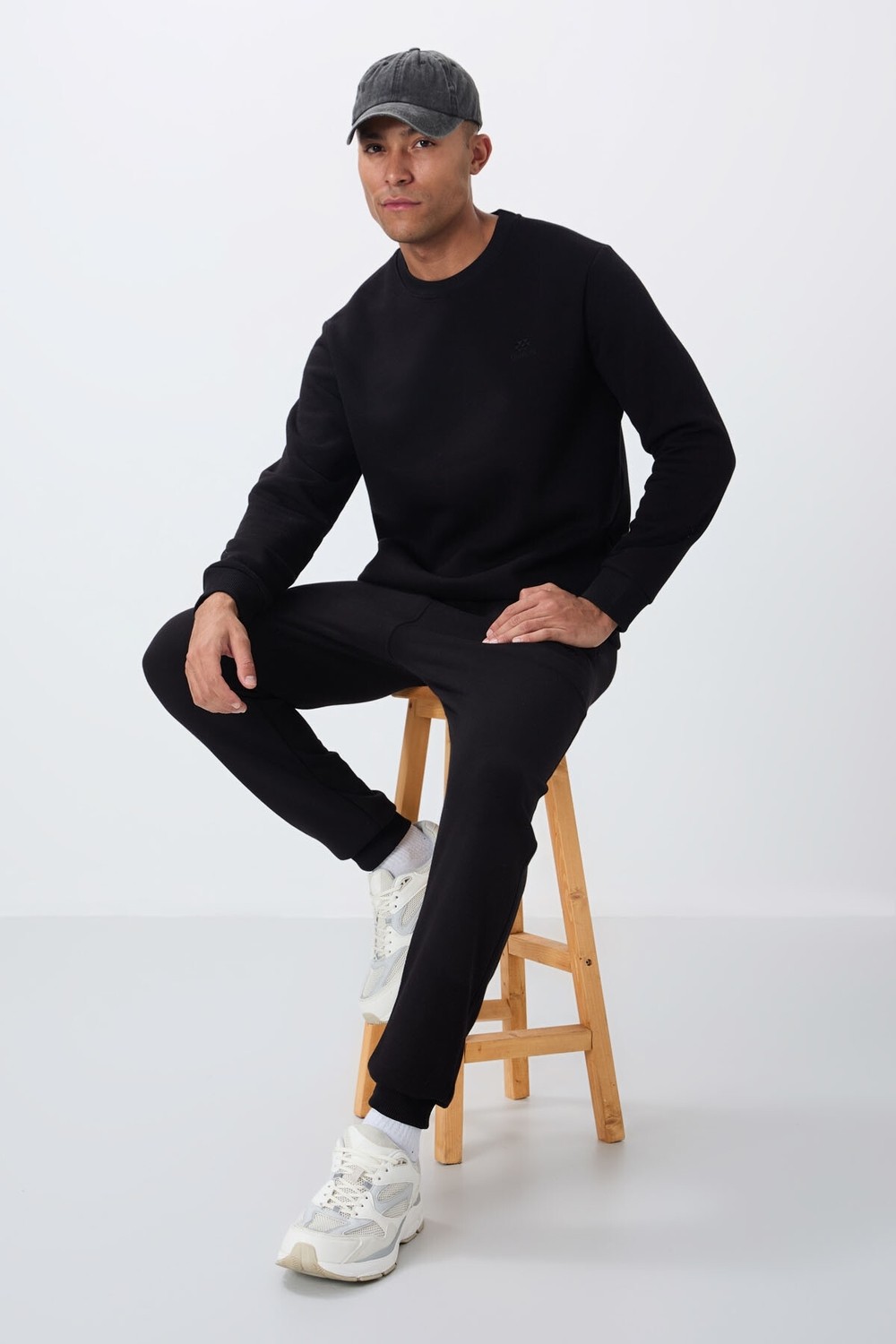 Tommy Life Parlament Pamuklu Kalın İçi Tüylü Yumuşak Dokulu Comfort Fit Nakışlı Erkek Eşofman Takım -85265