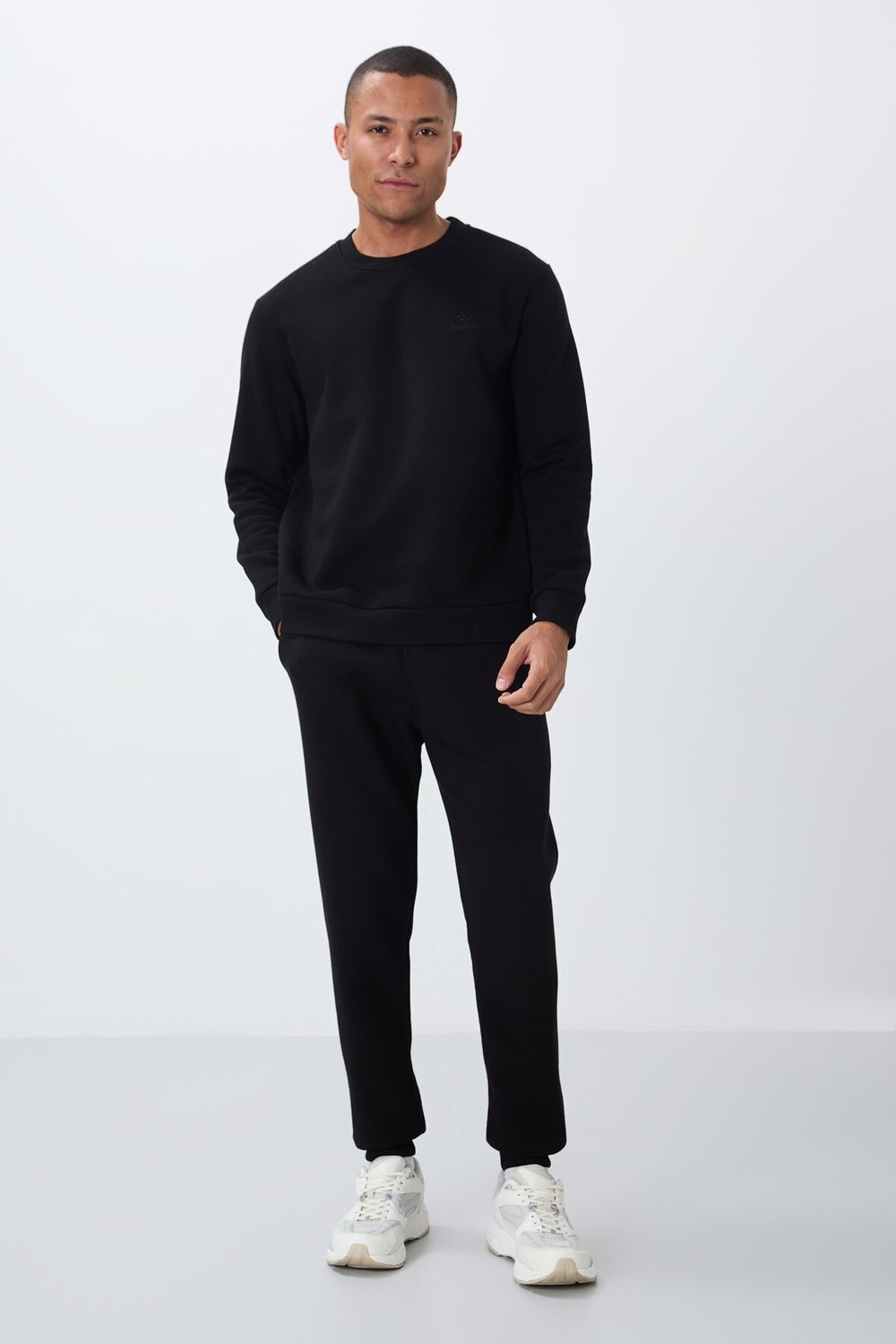 Tommy Life Parlament Pamuklu Kalın İçi Tüylü Yumuşak Dokulu Comfort Fit Nakışlı Erkek Eşofman Takım -85265 görsel 4