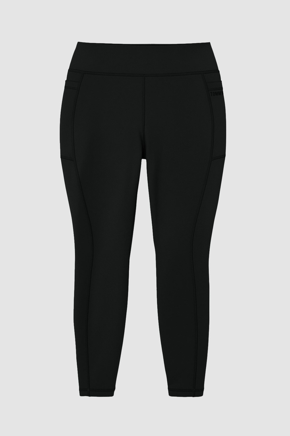 Tommy Life Siyah Esnek Standart Fit Performans Battal Büyük Beden Kadın Tayt - 94652 görsel 6