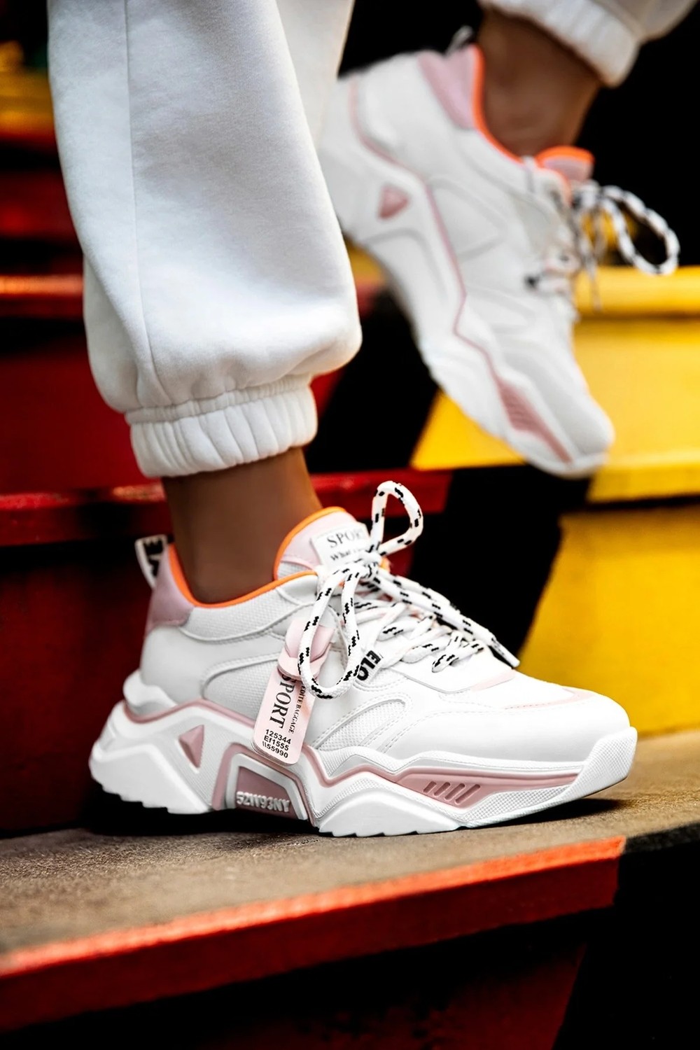 Dark Seer DS.PMD239K2051 Beyaz Siyah Kadın Sneaker Günlük Spor Ayakkabı