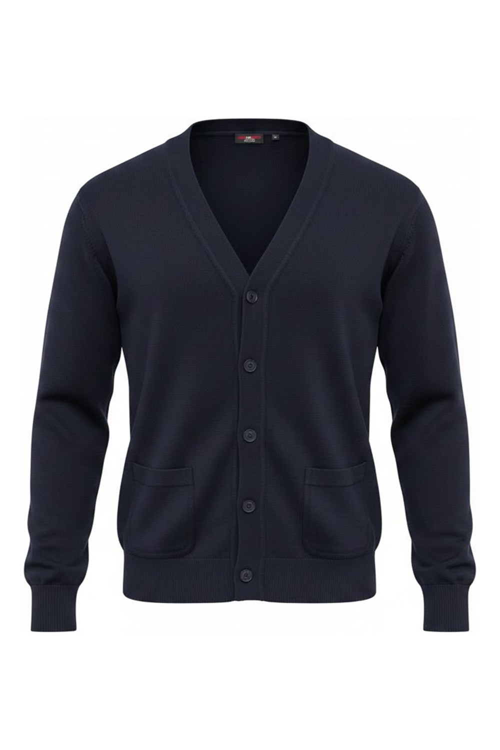 Beyome Erkek %100 Cotton V Yaka Düğmeli Hırka-Süveter Yandan Cepli Triko Günlük Şık Rahat Kesim görsel 2