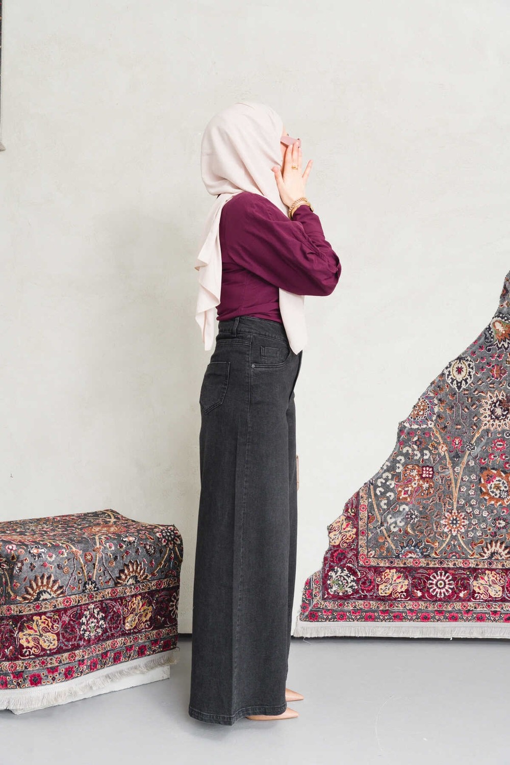 Neways 1162-DENIM Pantolon Etek Füme görsel 5