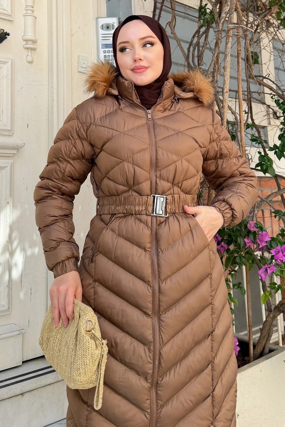 Roselia Uzun Kapitone Mont Siyah 6157 görsel 2