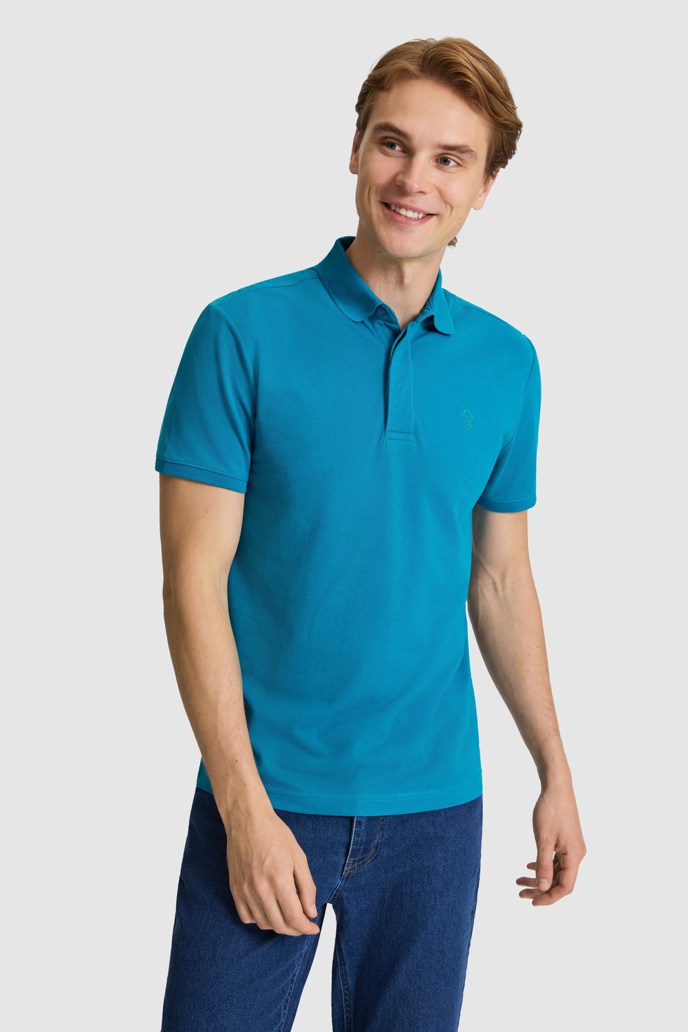 U.S. Polo Assn. Erkek Taş Tişört Basic 50327003-VR049 görsel 3