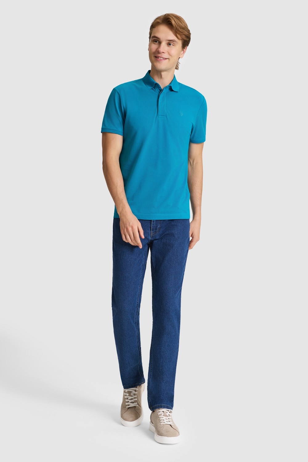 U.S. Polo Assn. Erkek Taş Tişört Basic 50327003-VR049 görsel 4