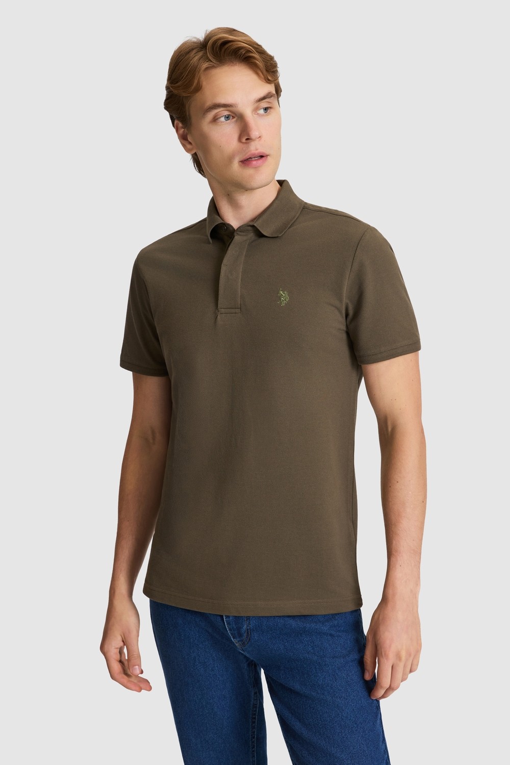 U.S. Polo Assn. Erkek Taş Tişört Basic 50327003-VR049 görsel 7