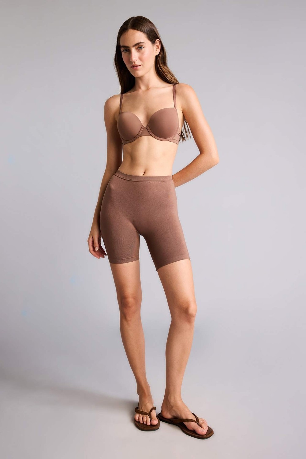 DeFacto Seamless Açık Kahverengi Boxer F5366AX26SP