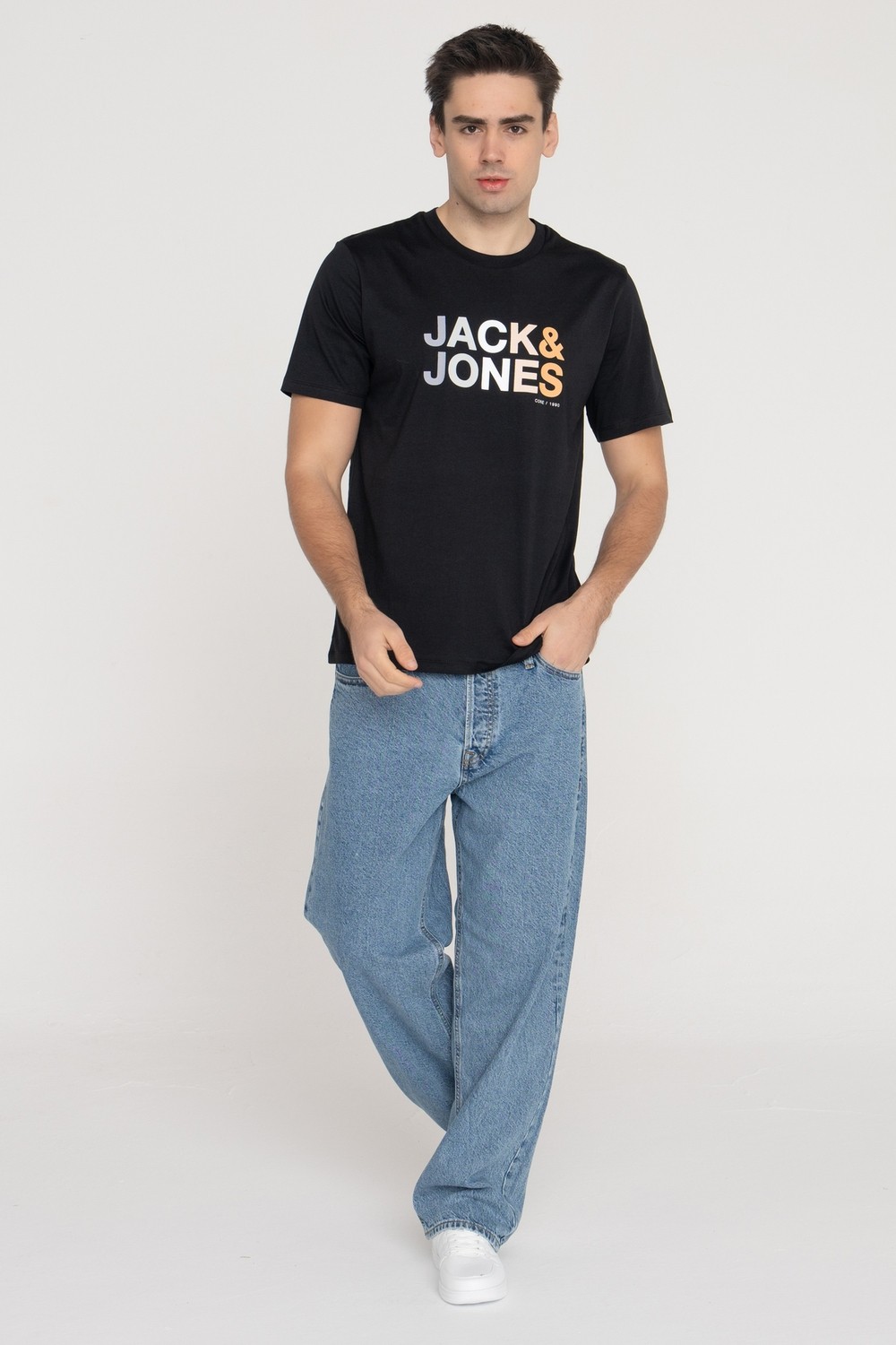 Jack & Jones Renk Geçişli Logo Baskılı Tişört - Forest görsel 6