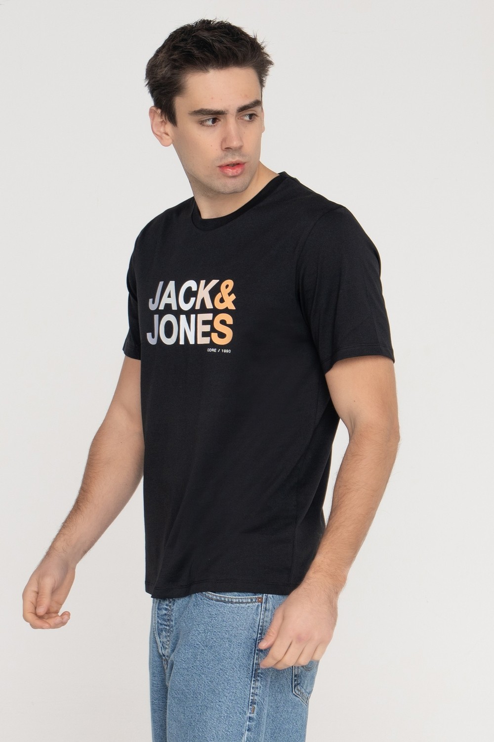 Jack & Jones Renk Geçişli Logo Baskılı Tişört - Forest görsel 8