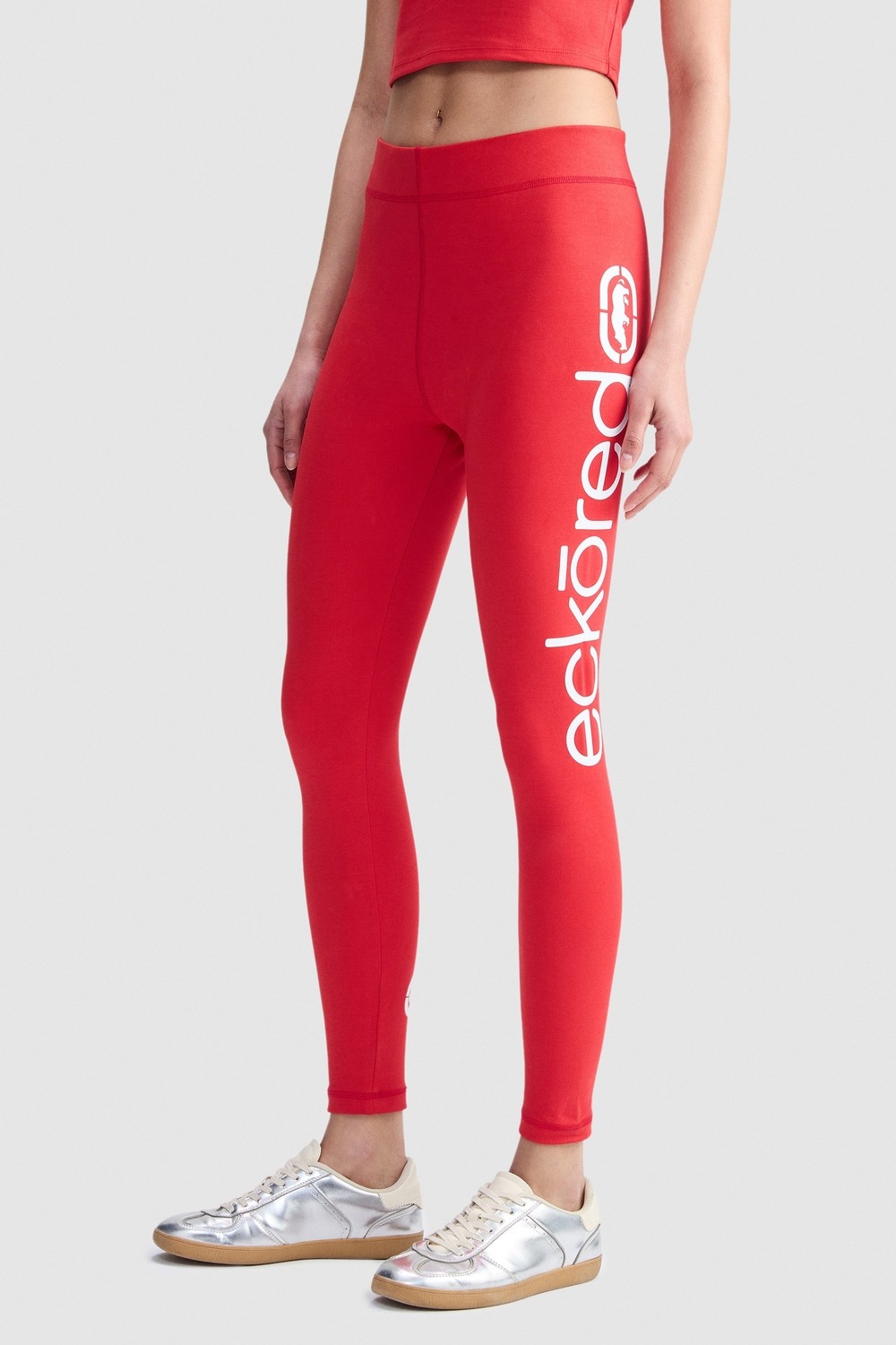 Ecko Unltd. Ecko Red Madıson Standard Fit Baskılı Interlok Kadın Siyah Tayt görsel 5