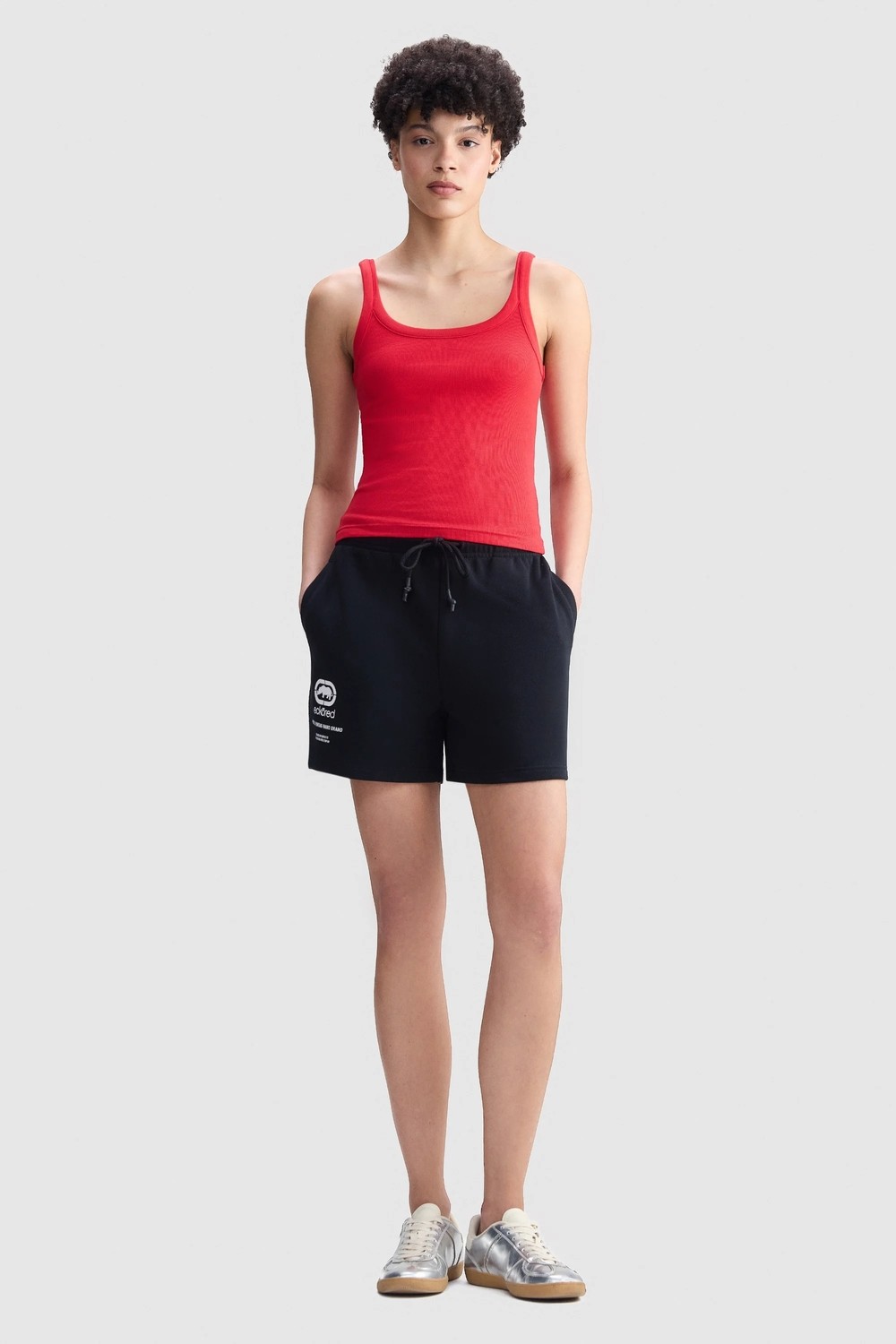 Ecko Unltd. Ecko Red Aubrey Slim Fit Kare Yaka Baskılı Kadın Kırmızı Atlet görsel 4