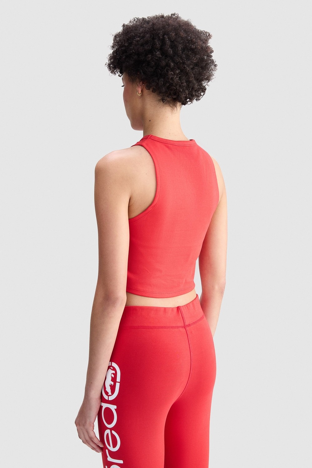 Ecko Unltd. Ecko Red Hannah Regular Fit Crop Bisiklet Yaka Baskılı Kadın Pembe Atlet görsel 7