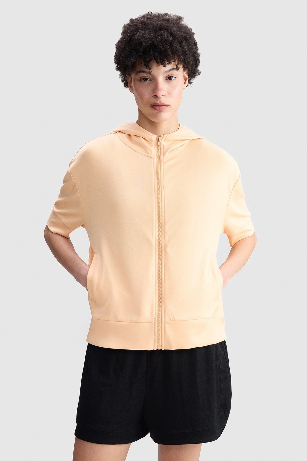 Ecko Unltd. Junıper Regular Fit Kapüşonlu Baskılı Kadın Turuncu Sweatshirt