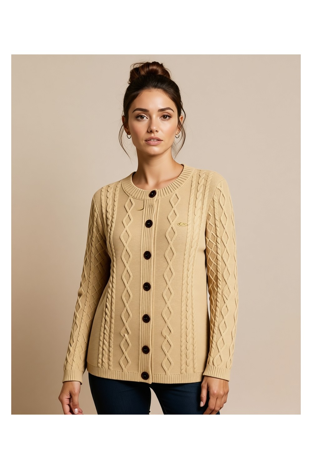 U.S. Polo Assn. Kadın Lacivert Triko Hırka 50297097-VR033 görsel 7
