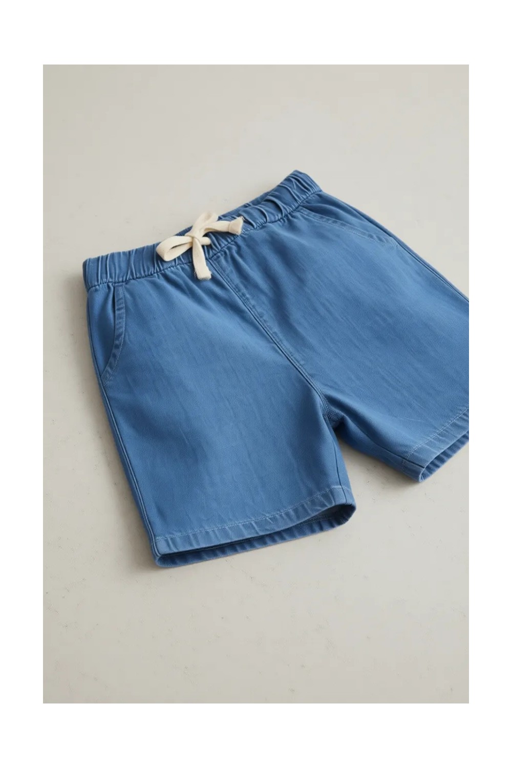 DeFacto Beli Lastikli Jean Şort Erkek Bebek E6837A525SM görsel 4