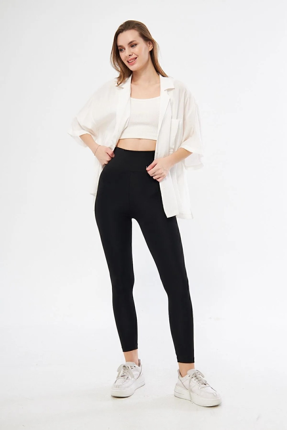Lesa Wear Yüksek Bel Likralı Toparlayıcı Tayt görsel 7