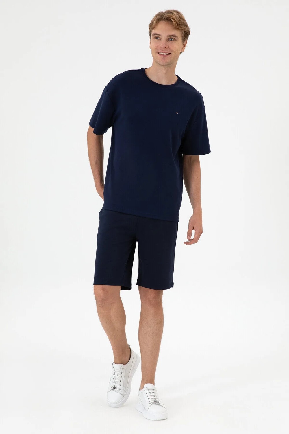 U.S. Polo Assn. Erkek Siyah Örme Şort 50306964-VR046 görsel 8