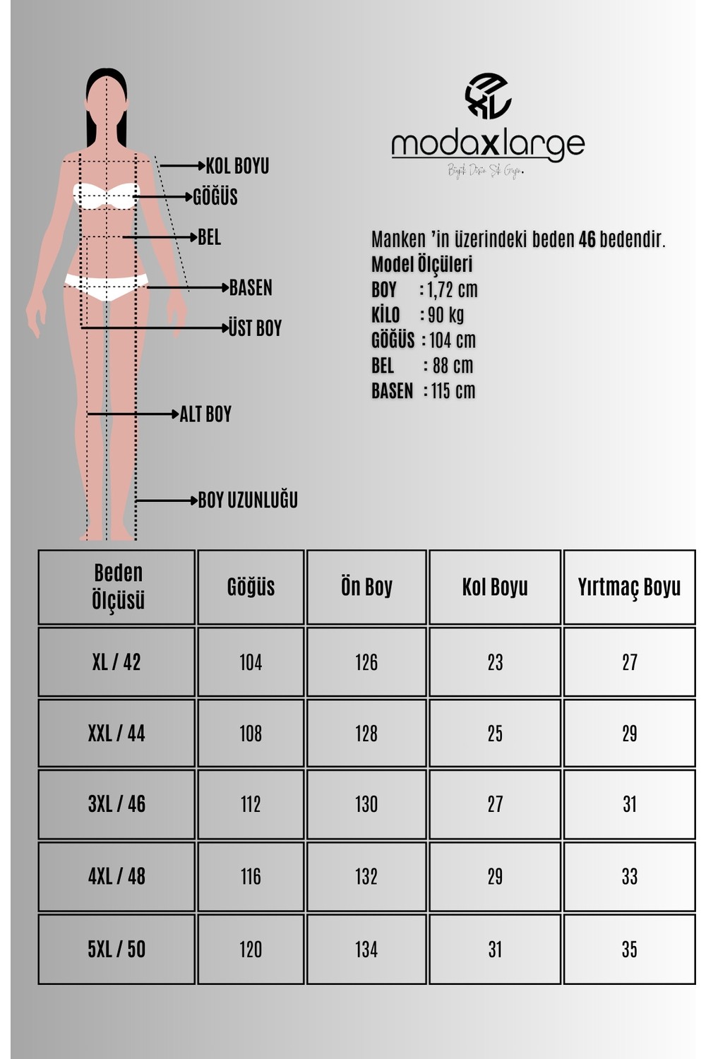 Koza Butik Kadın Büyük Beden Kısa Kollu Elbise Bel Bağlama Detayı ile Modern Stil 5303-25 görsel 7