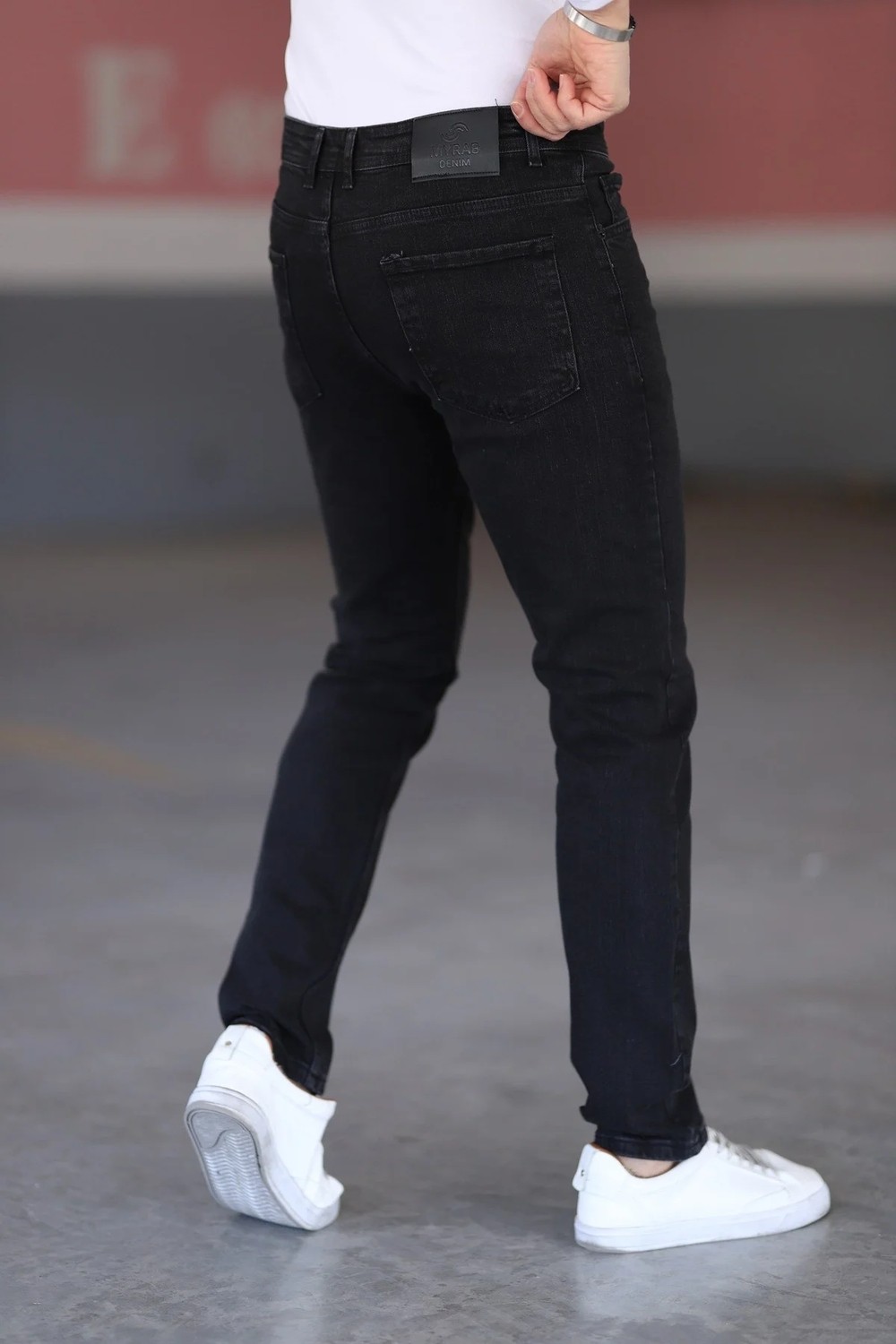 Myrab Denim Siyah Erkek Regular Fit Rahat Kesim Jean Pantolon görsel 3