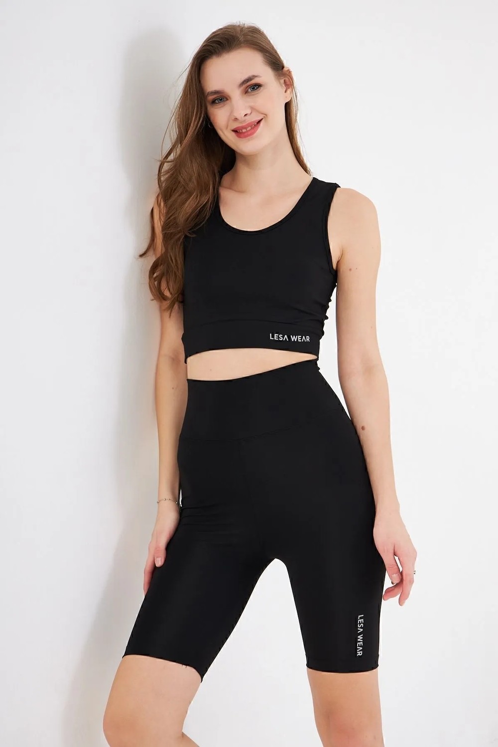 Lesa Wear Yüksek Bel Likralı Toparlayıcı Kısa Şort Tayt görsel 7