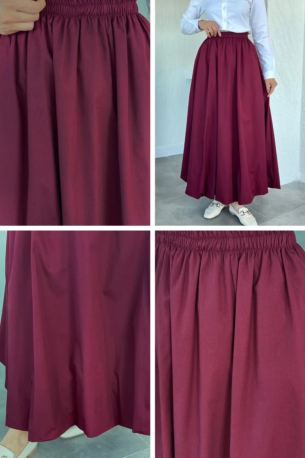 Julude Bel Lastikli Tesettür Balon Etek P-00022530 görsel 2