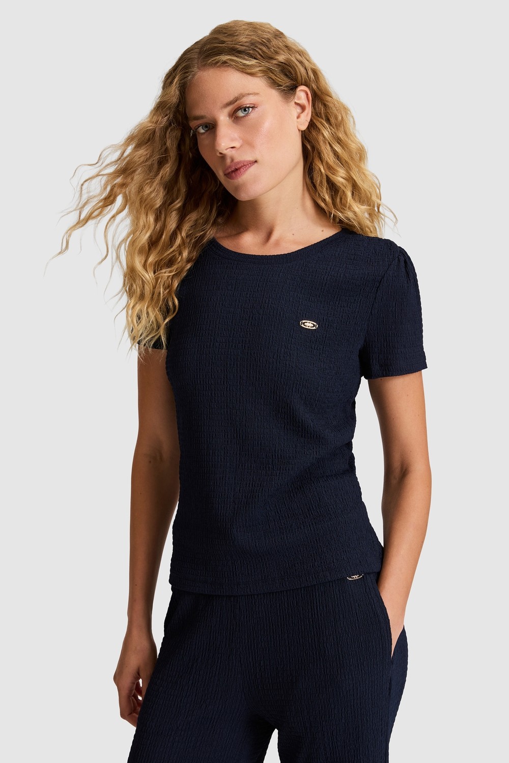 U.S. Polo Assn. Kadın Lacivert Tişört 50323475-VR033 görsel 4