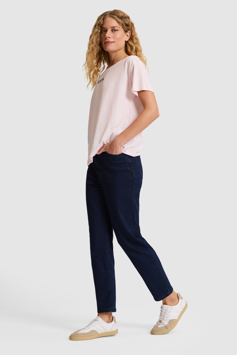 U.S. Polo Assn. Kadın Mavi Pantolon (Jean) 50325217-DN0013 görsel 3