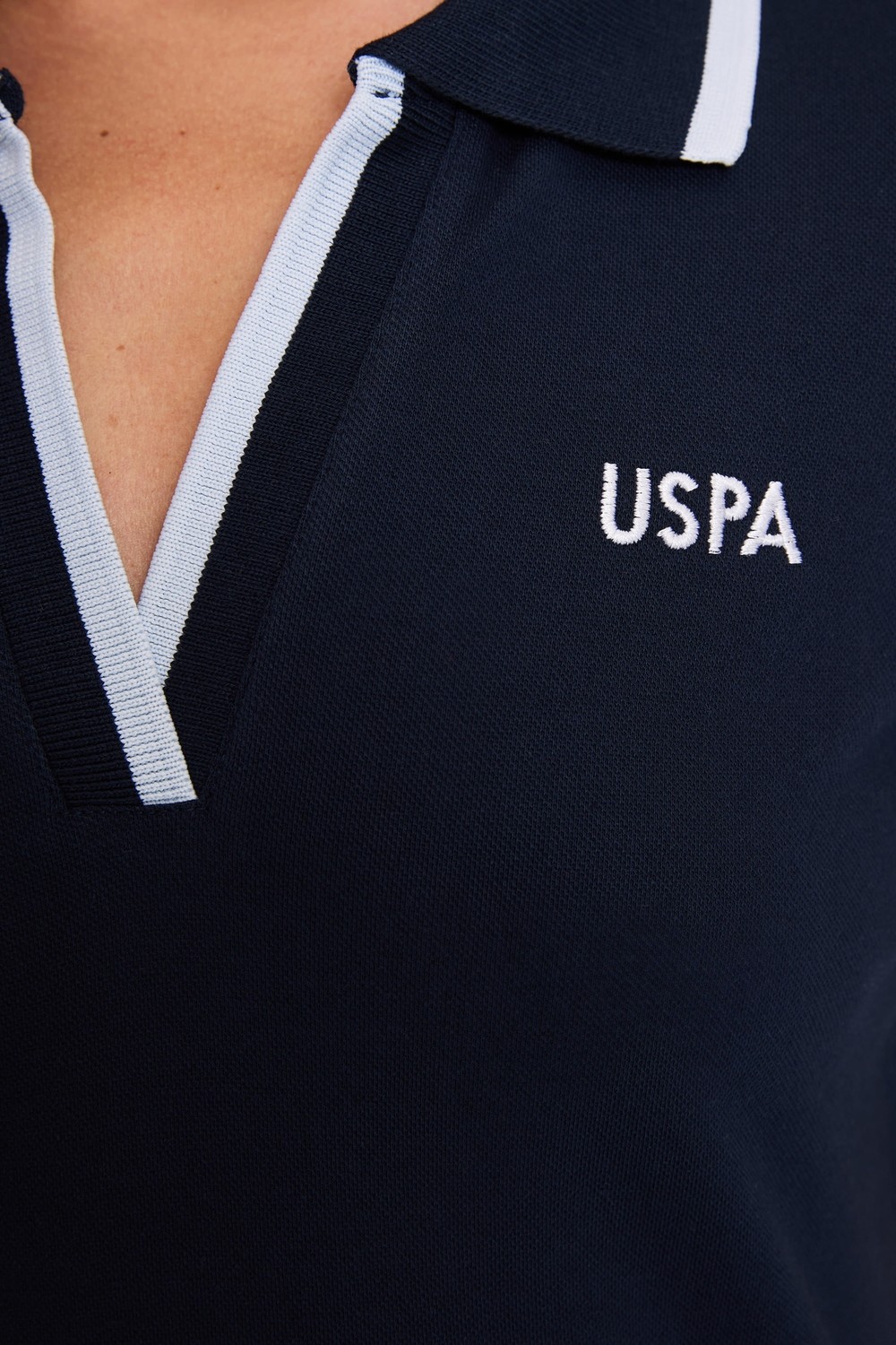 U.S. Polo Assn. Kadın Beyaz Tişört 50323543-VR013 görsel 6