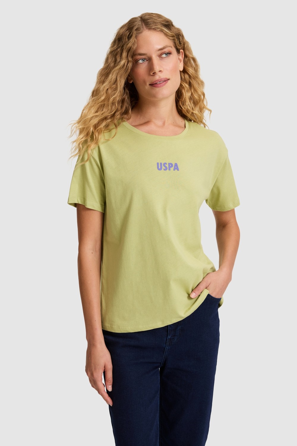 U.S. Polo Assn. Kadın Vişne Tişört 50323530-VR223